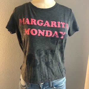 American Eagle Soft&Sexy Margarita Monday Crop Tee
